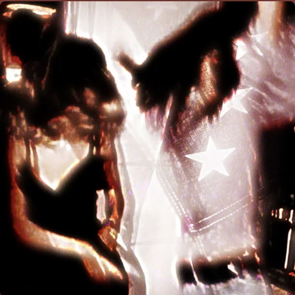 Cover art for limousine: a silhouetted figure and a white star behind a lit curtain.