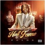 Cover art for Polo G's Hall of Fame: the artist in a cream suit under warm light.